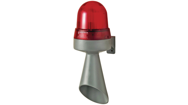 LED Buzzer 424 Red Continuous 24VAC / DC 98dBA IP65 Surface Mount