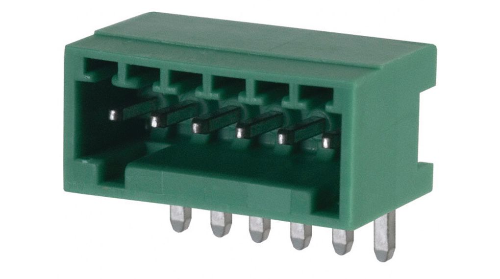 Embase mâle 90°, Angle droit, 4A, 160V, Pas - 2.5mm, Pôles - 6