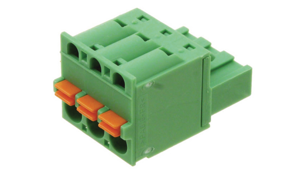 Bornier pour circuit imprimé, Droit, 12A, 320V, Pas - 5.08mm, Pôles - 3, Lot de 5 pièces