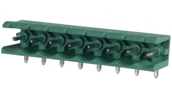 Stiftleiste 90°, Rechter Winkel, 12A, 320V, Raster - 5.08mm, Pole - 8