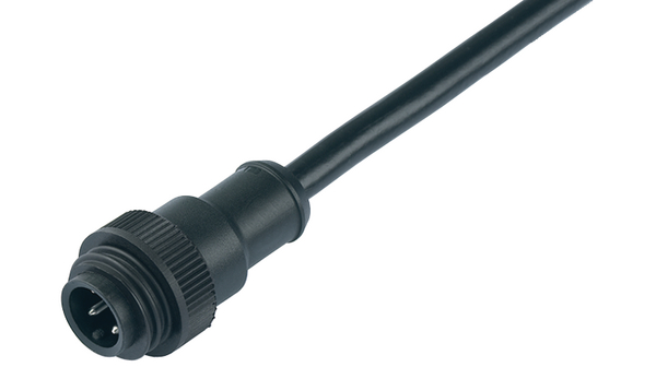 Cable plug, Straight - Bare End, 2m