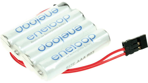 Genopladelig batteripakke, Ni-MH, 4.8V, 800mAh