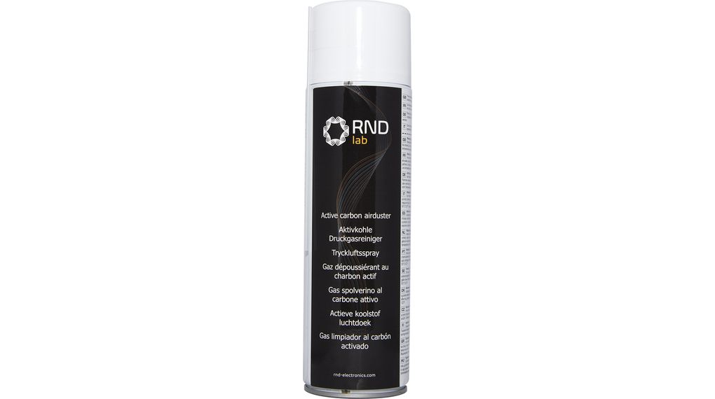 RND 605-00125, RND Spray antipolvere a carboni attivi Eco Air Duster / Gas  Duster 420ml Trasparente