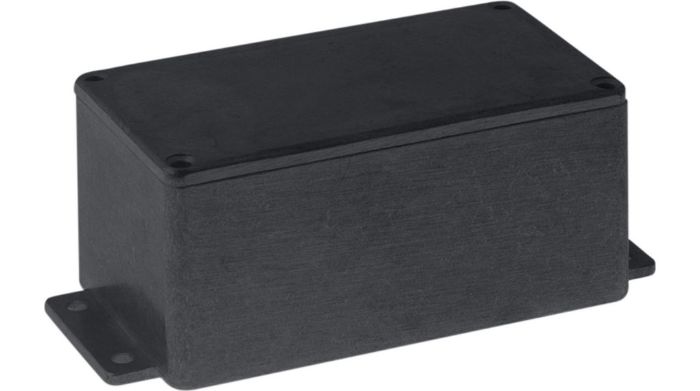 Kovová skříň 114.6x63.8x55mm Hliníková slitina Černá