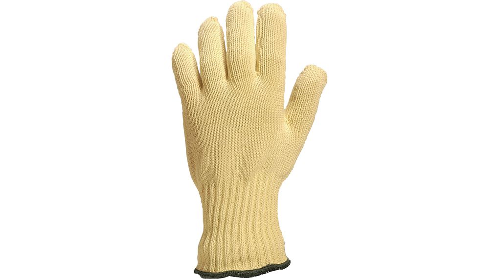 Hitzebeständige Schnittschutzhandschuhe aus Kevlar, Kevlar / Baumwolle, Handschuhgrösse 9, Gelb