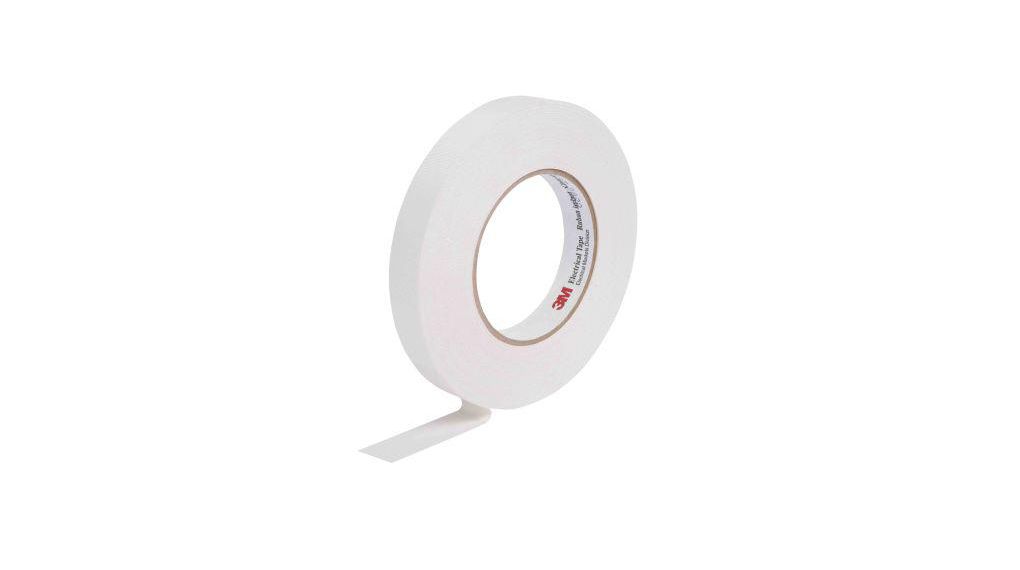 3M Scotch 27 Cloth Tape, 55m x 25mm, White, Glass Finish