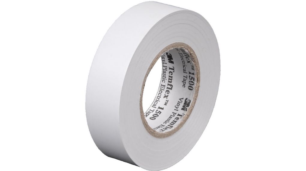 Temflex 1500 PVC Electrical Tape 15mm x 25m White