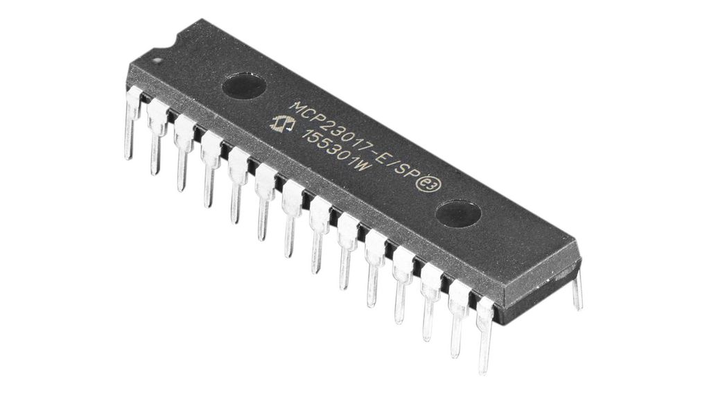 MCP23017 I2C-expander för 16 I/O-portar