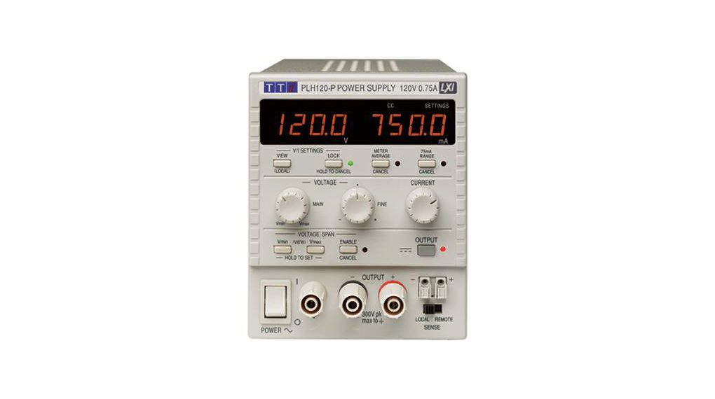 PL-P Series Digital Bench Power Supply, 0 ... 120V, 0 ... 750mA, 1-Output, 90W