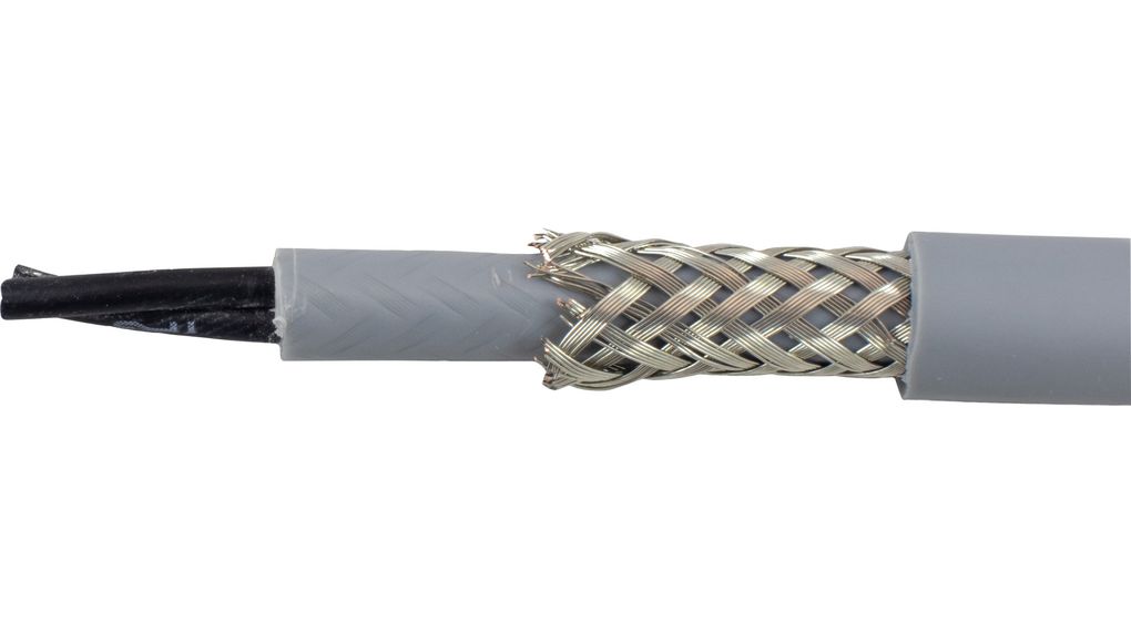 Multicore Cable, CY Copper Shield, PVC, 5x 1.5mm², 50m, Grey