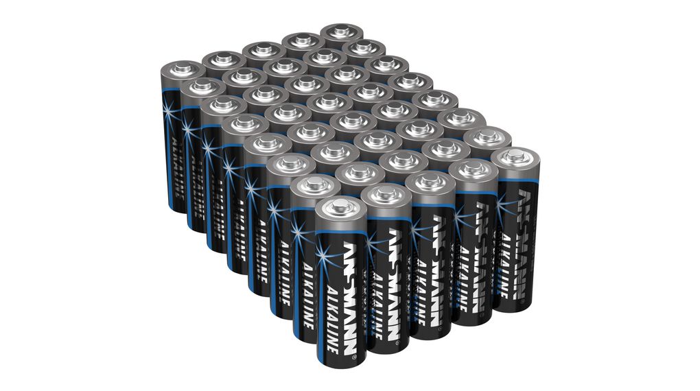 Primaire batterij, Alkalisch, AA, 1.5V, Standard