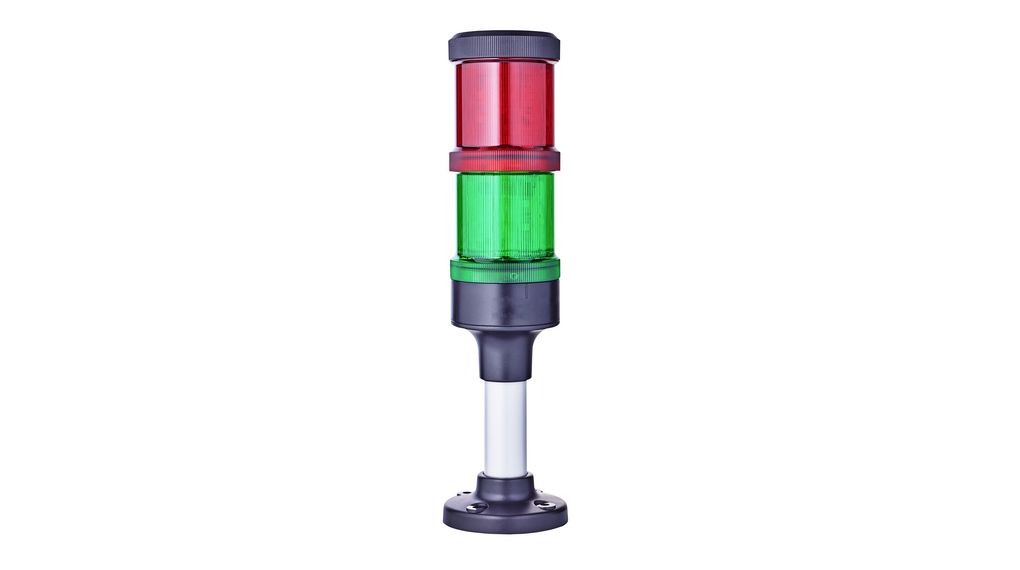 Pre-Assembled Signal Tower Red / Green 24V Eco-Modul 60 IP66 Screw Terminal 138mm