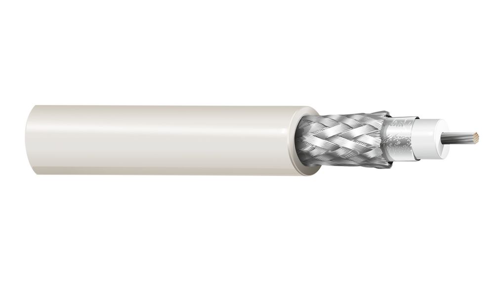 9907.00152, Belden Câble Ethernet coaxial 10BASE2 RG-58 A/U PVC 4.7mm  50Ohm Cuivre étamé Gris 152.4m