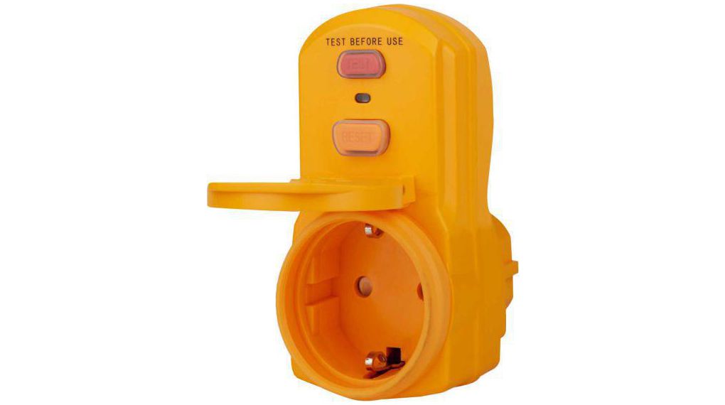 Circuit Breaker Plug x - DE/FR Type F/E (CEE 7/7) Plug Orange