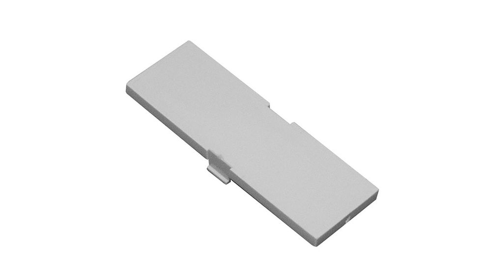 DIN Rail Module Box Cover Size 1 14mm Polycarbonate Light Grey