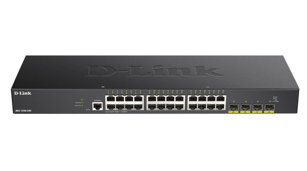 Ethernet Switch, RJ45 Ports 24, 10Gbps, Layer 2 Managed