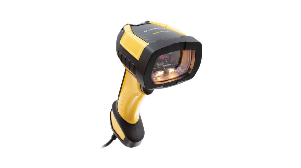 Barcode Scanner, PowerScan 9600, Cable, Handheld, 1D / 2D, Black / Yellow