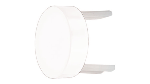 Kalotte Rund 15.8mm Weiss, lichtdurchlässig Kunststoff 31 Series Switches