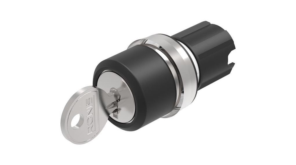 Keylock Switch Actuator ON-OFF-ON Keylock Grey IP66 / IP67 / IP69K 45 Series