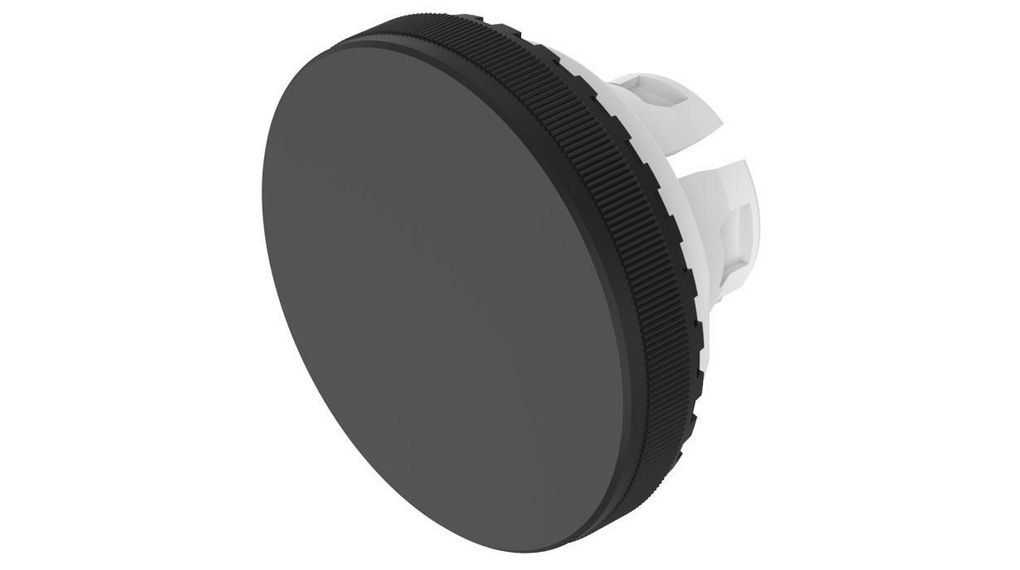 Schalterlinse Rund 19.7mm Schwarz, lichtundurchlässig Kunststoff Schalter der Serie 84