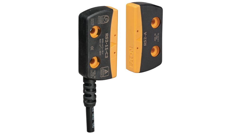 Magnetic Safety Switch, 1NO / 1NC, IP67 / IP69K, Cable, 3 m