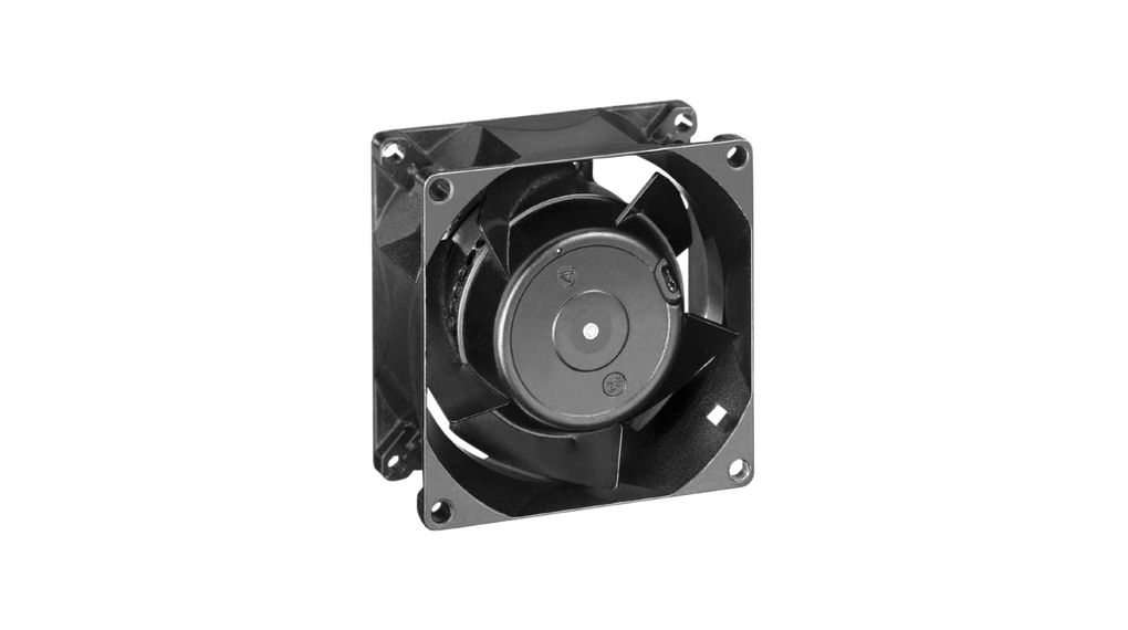 Ventilateur axial AC Manchon 80x80x38mm 230V 3150min-1 52m³/h Contact de fiche
