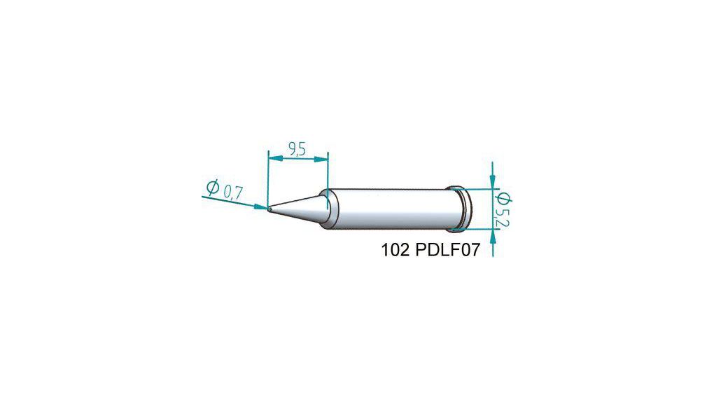 0.7 mm Conical Soldering Iron Tip for use with i-Tool
