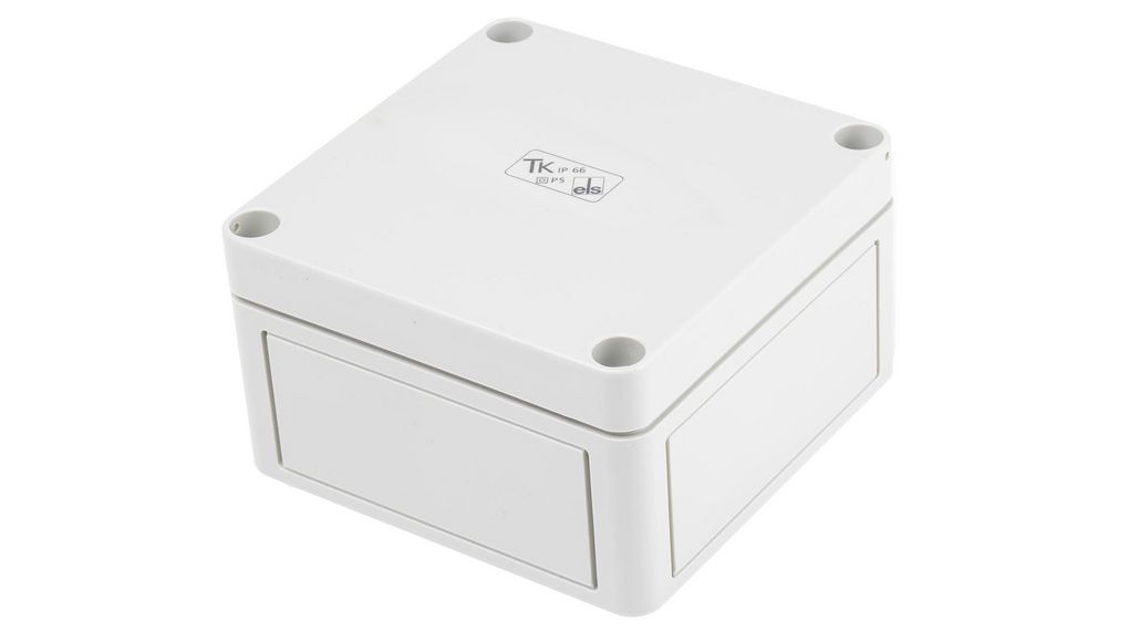 Spelsberg TK PS Series Grey Polystyrene Enclosure, IP66, Grey Lid, 110 x 110 x 66mm 110x66mm