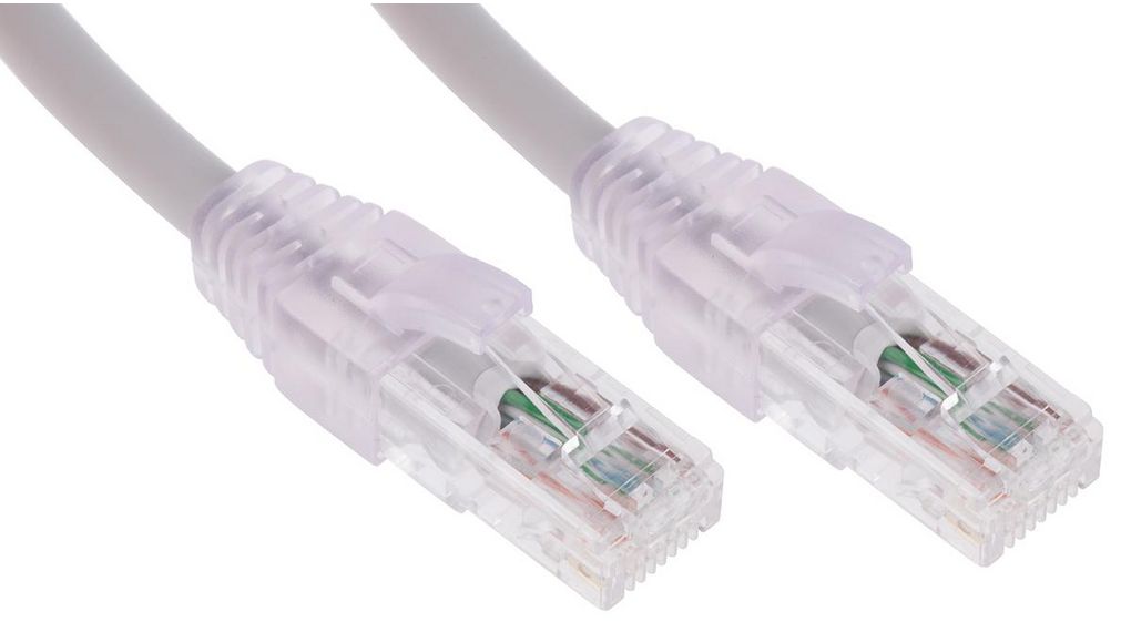 Patch Cable, CAT6, RJ45-Steckverbinder - RJ45-Steckverbinder, Cat 6, U/UTP, 2m, Weiss