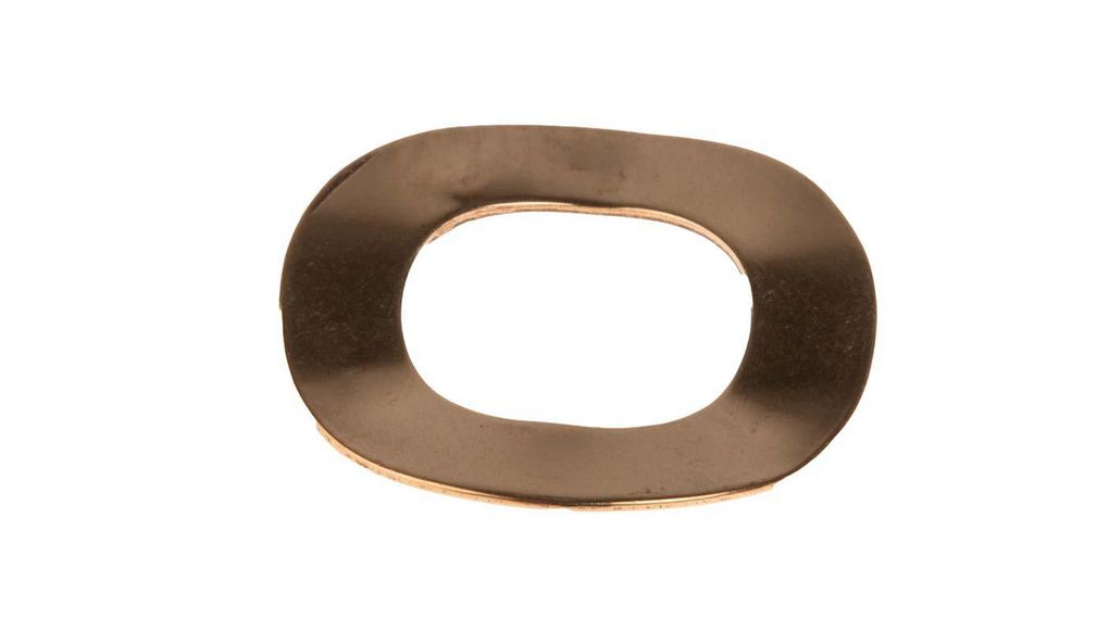 Copper Crinkle Locking & Anti-Vibration Washer, M8, BS 4463, Copper
