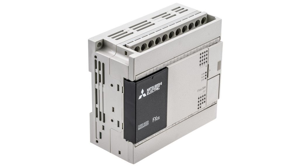 Mitsubishi Electric FX3S Series PLC CPU for Use with FX3 Series, Relay Output, 16 (Sink/Source)-Input, Sink, Source