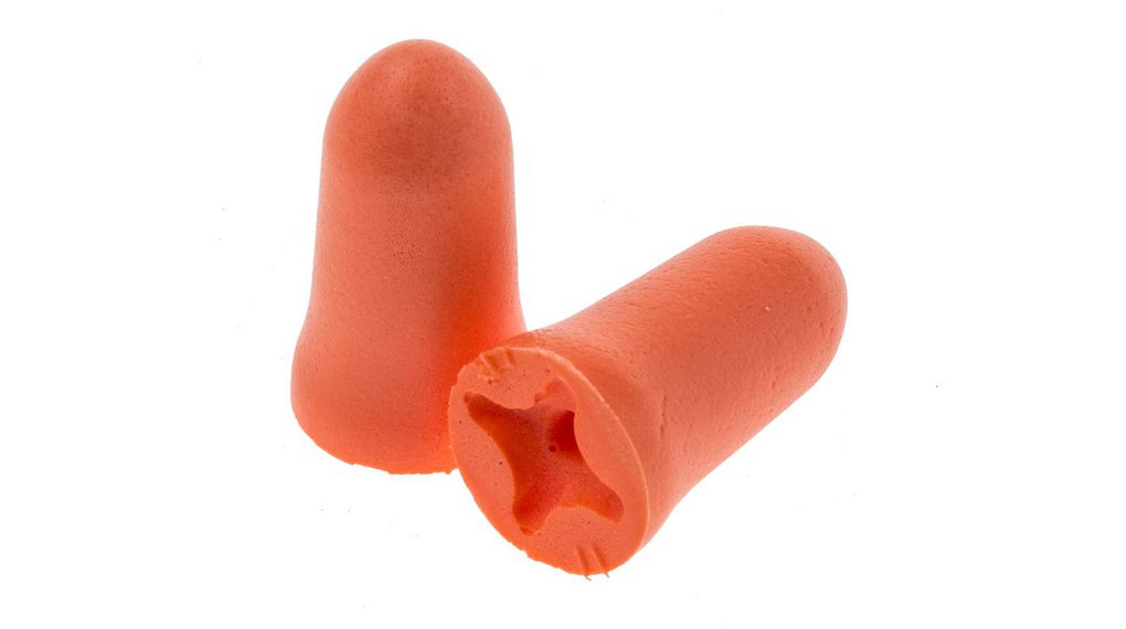 com4-fit Series Orange Disposable Ear Plugs, 33 dB Rated, No200 Pack of 200 pieces
