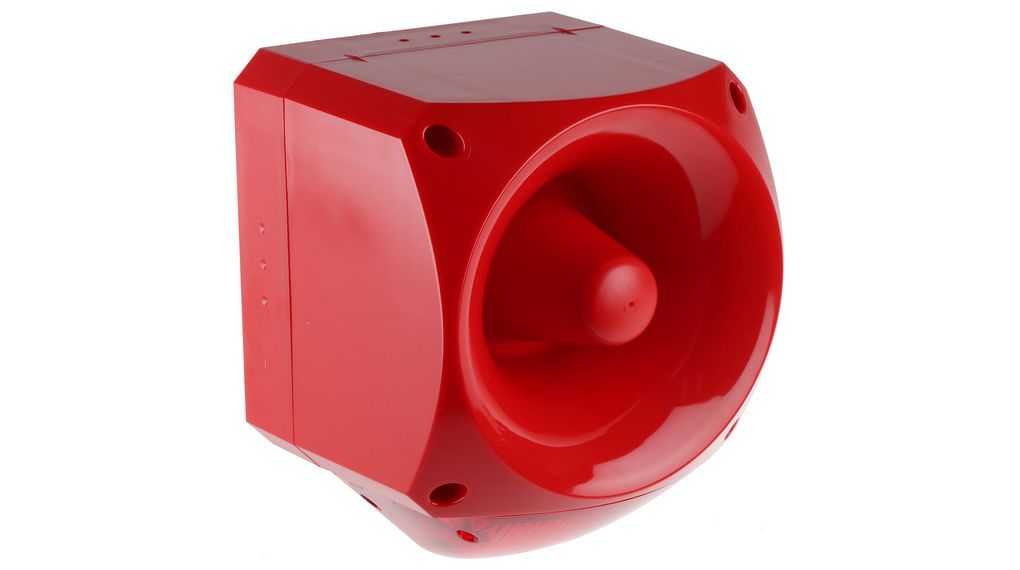 Nexus 105/110/120 Series Red Beacon-Sounder Combination, IP6660 VSide116 dB Rouge 60VDC IP66