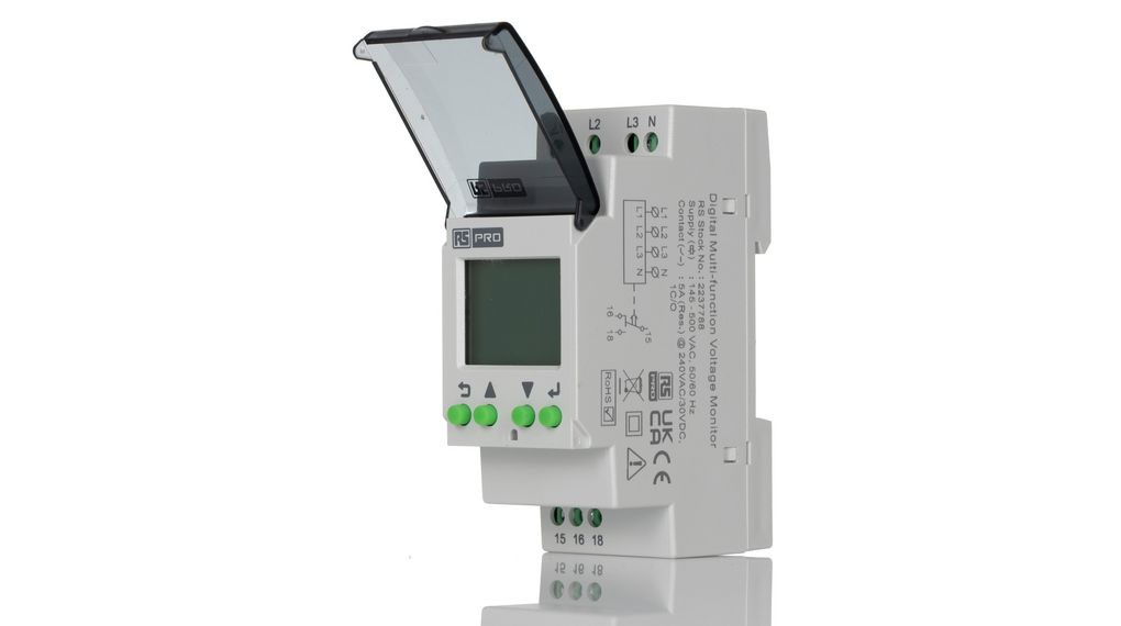 Relay Module Elfa 2237788 | RS PRO Phase, Voltage Monitoring Relay, 3 Phase, SPDT, DIN ...