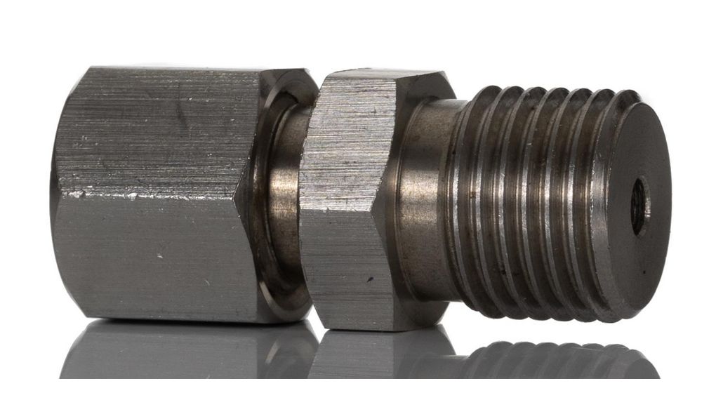 M8 Compression Fitting for Use with Thermocouple or PRT Probe, 3mm Probe