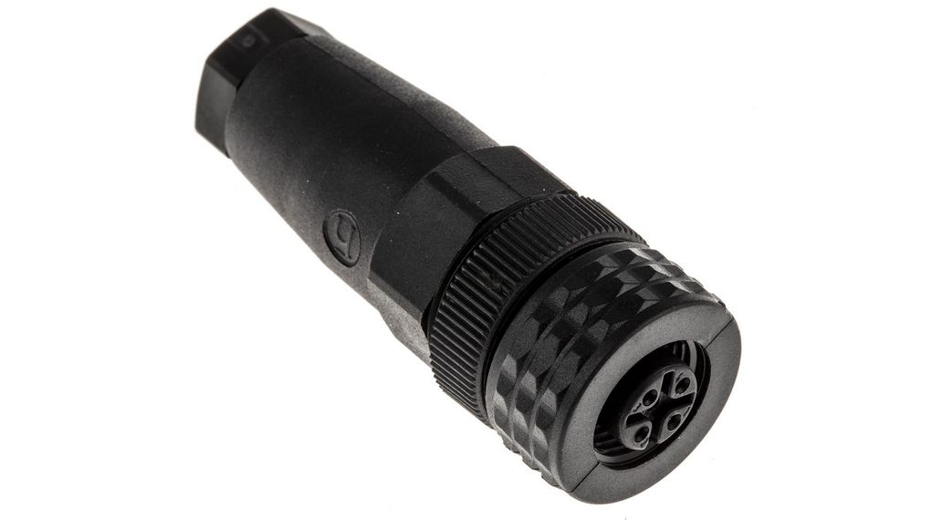 Hirschmann Circular Connector, 4 Contacts, Cable Mount, M12 Connector, Socket, Female, IP67, E Series Contacten