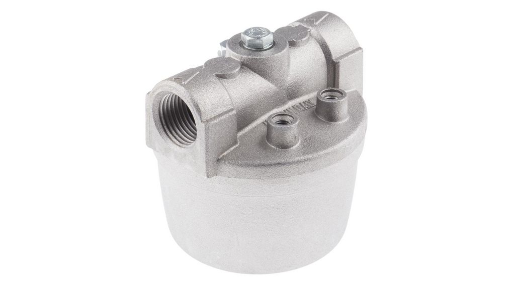 1 bar Aluminium Heating Oil Filter, 1/2 in BSPP, 81 x 81 x 84mm