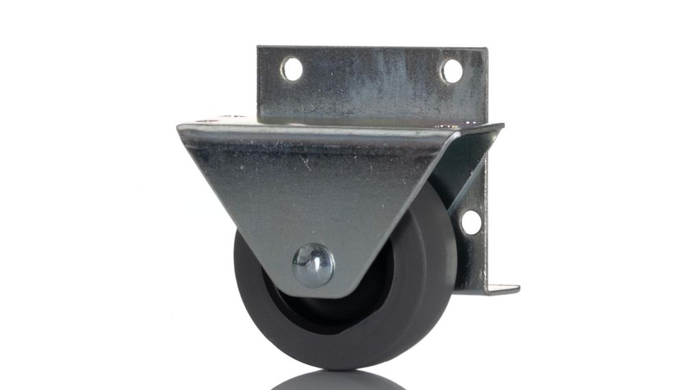 Fixed Castor Wheel, 20kg Capacity, 50mm Wheel, 50mm, 20kg