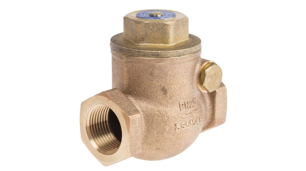 Bronze Single Check Valve, BSPT 3/4in, 20 bar