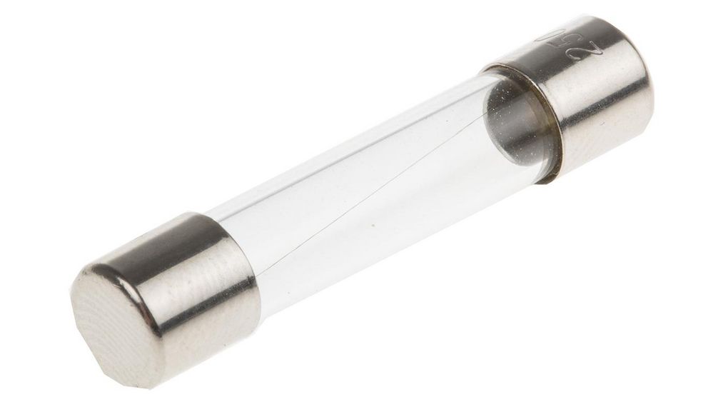 500mA F Glass Cartridge Fuse, 6.3 x 32mm, 10 ST