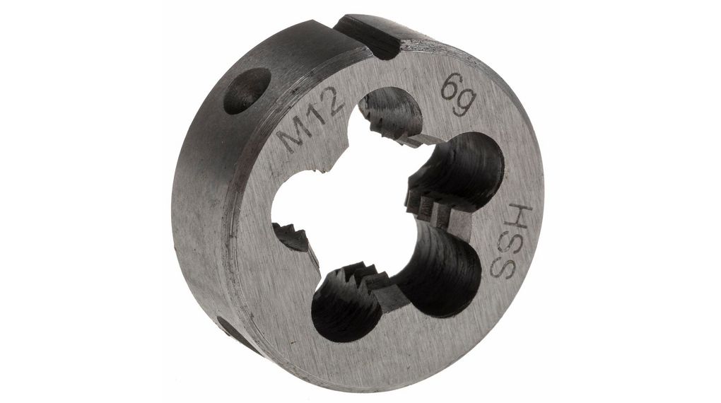 Thread Die, M12 x 1.75mm Pitch, 25mm od, M12