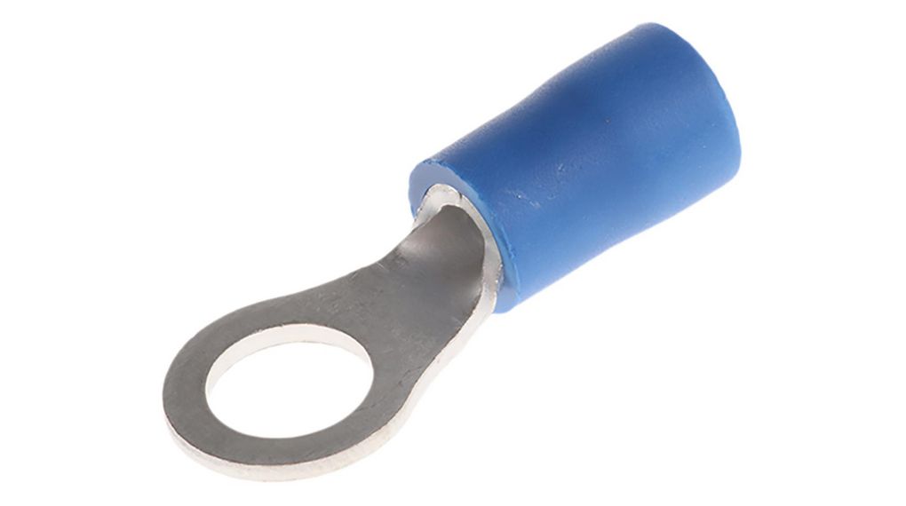 Ring Terminal, Butted Seam, Delvis isolert, 1.04 ... 2.63mm², M5, Pakke med 100 stykk