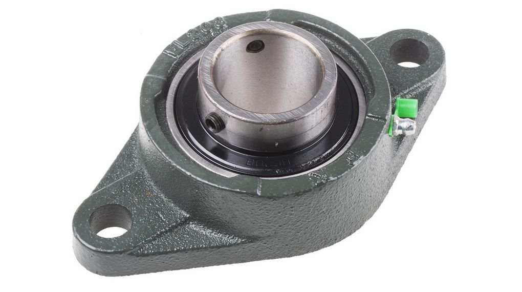 2 Hole Flange Bearing Unit 40mm ID