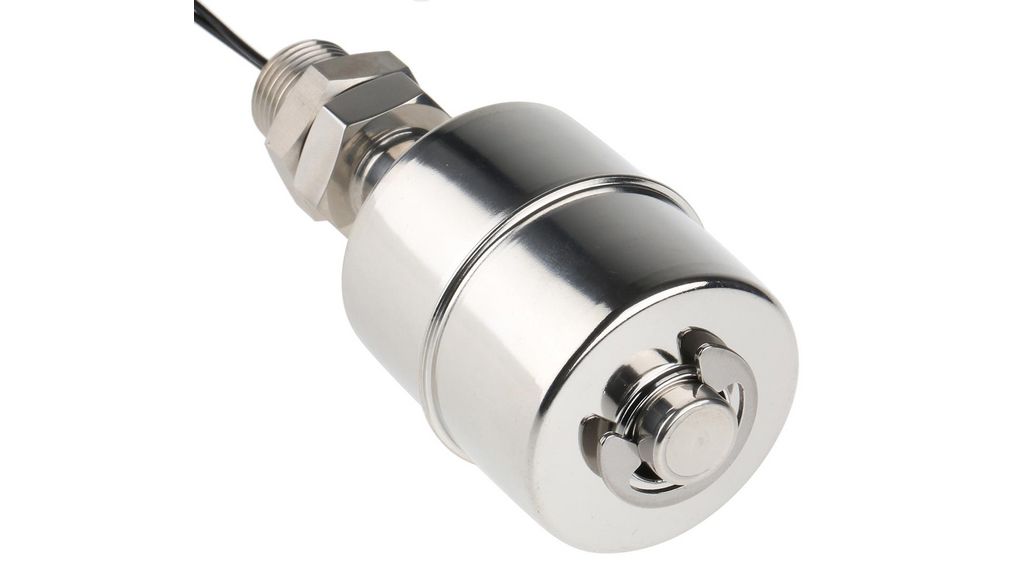 Flottörbrytare NC / NO 50VA 500mA 300 VAC / 300 VDC 95mm Rostfritt stål Kabel