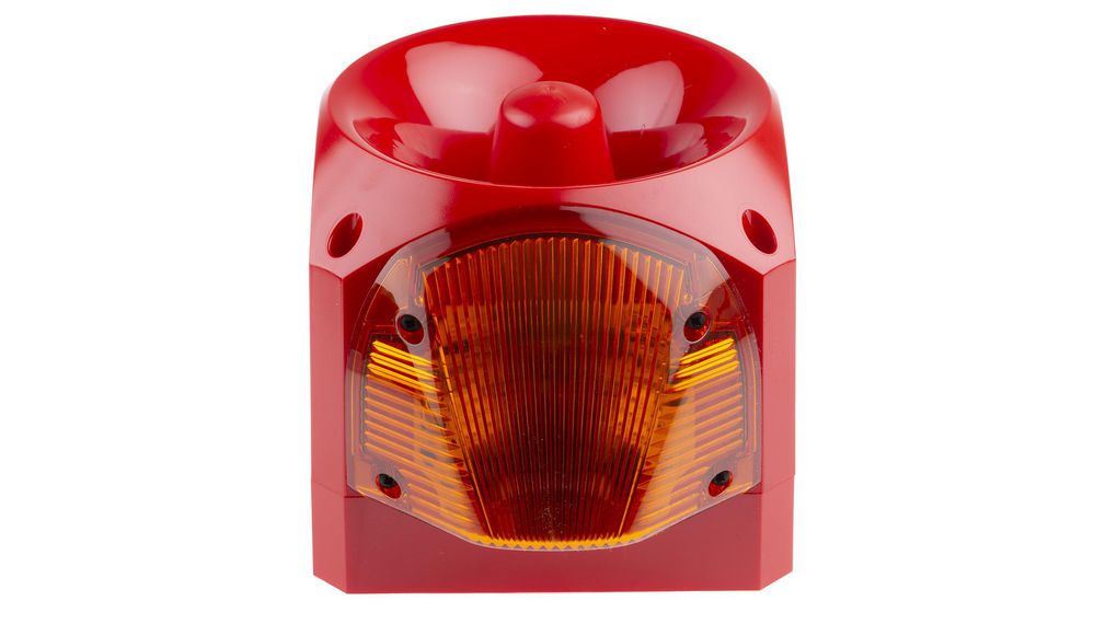 Klaxon Nexus 110 Series Amber Sounder Beacon, 24 → 48 V ac, IP66, Base Mount, 116dB at 1 Metre