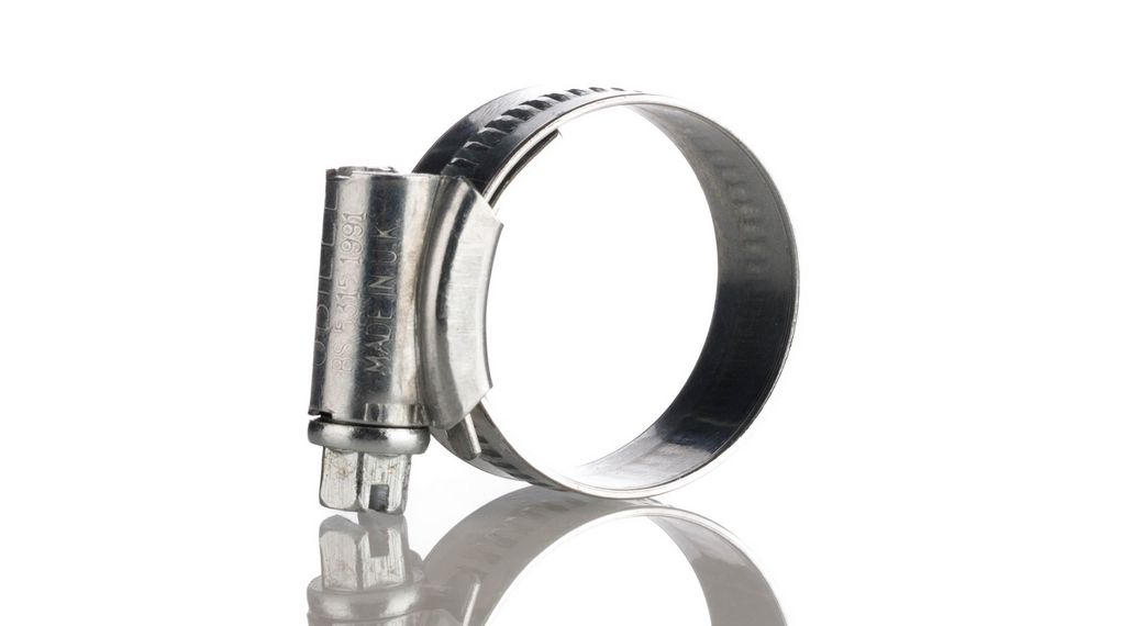 Jubilee Stainless Steel Slotted Hex Worm Drive, 13mm Band Width, 22 → 30mm ID