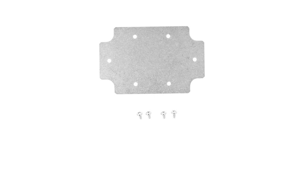 Panneau intérieur pour les boîtiers de la série 1556, Aluminium, 111 x 71mm, Argent