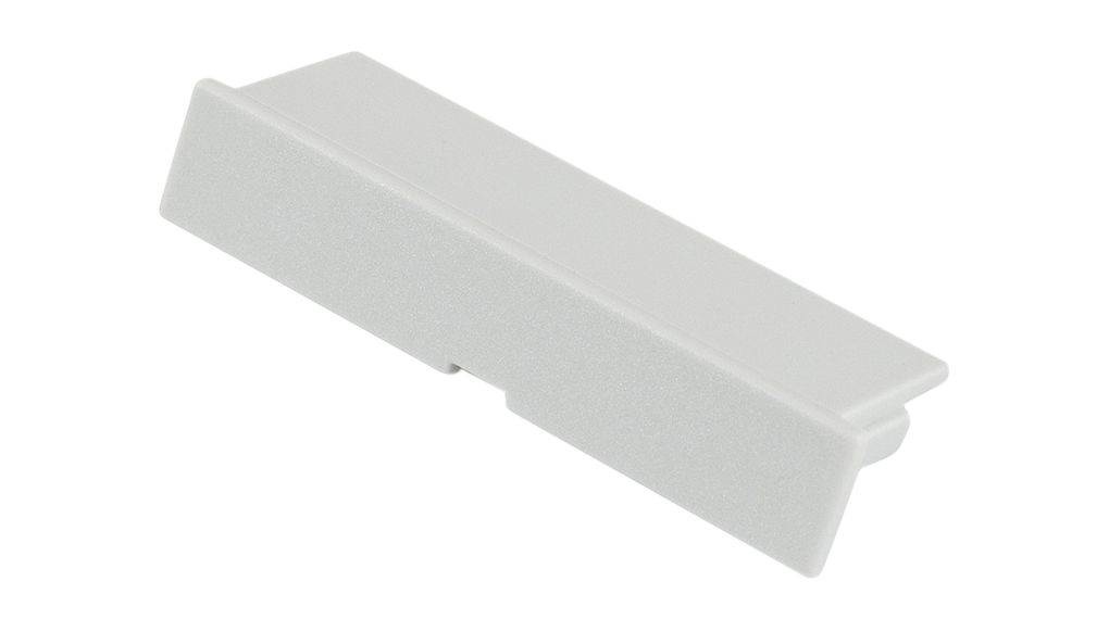Plaque de protection de boîtier à rail DIN, fermé, 52.2mm, Polycarbonate / PPE / PS, Gris