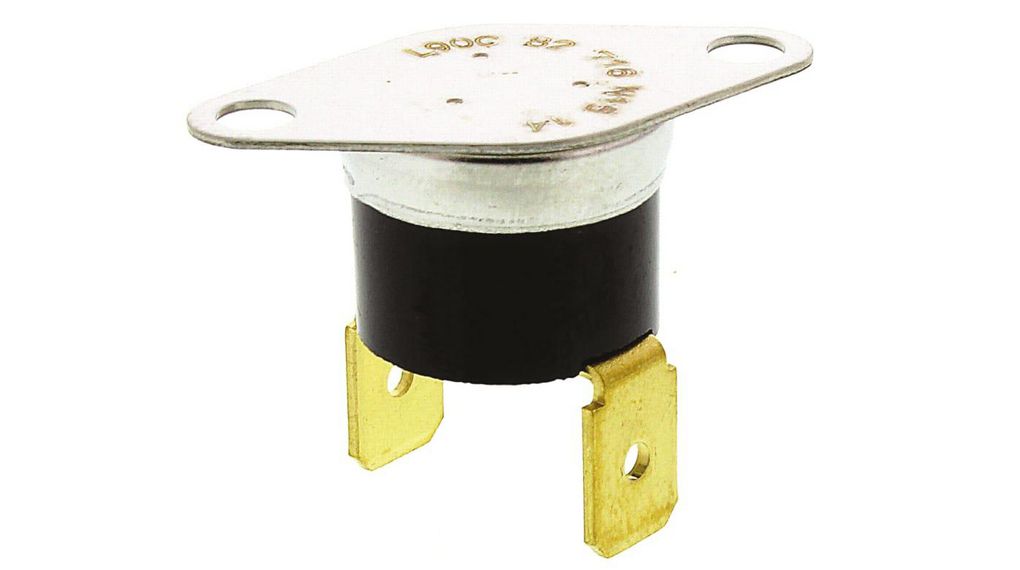 Thermostat Bimetal Disc 75 ... 90°C 1NC Snap Action 15A 240V