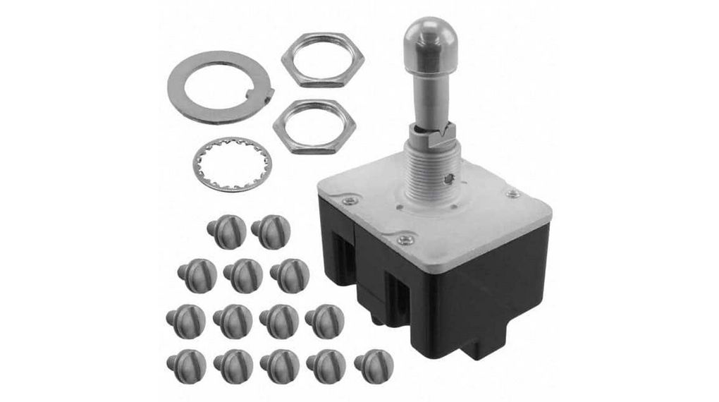 Toggle Switch, 4PDT, Latched, 18A, 28VDC, Pack of 20 pieces